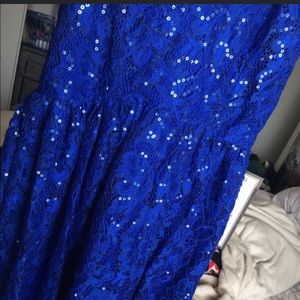 Royal blue hoco dress size small